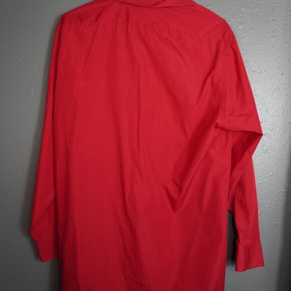 Arrow Mens Black Red Bundle (2) Button Down Regular Fit Long Sleeve Size Medium - Picture 5 of 7